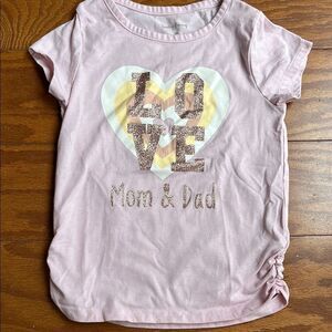 Pink Kids Shirt with Heart Design